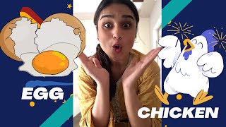 Chicken🐓or egg🥚what came First 😃😀| murghe phaly aae ky anda 🤣