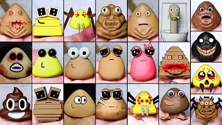 Making All Pou \u0026 Sad Pou \u0026 Bou's Revenge Sculptures Timelapse Compilation 3