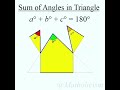 demonstração da soma dos ângulos internos de um triângulo