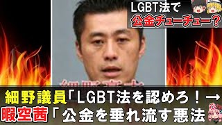 （ゆっくり）細野豪志氏大炎上！！「LGBT法を認めろ！この動画を見ろ！」暇空茜氏「再生数3桁ｗ見向きもされていない」