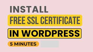 How To Install Free SSl Certificate In Wordpress 2026 | Install Ssl Certificate Wordpress