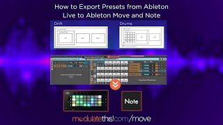 How to Export Presets from Ableton Live to Ableton Move and Note #AbletonMove #PolyPressure