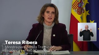 Teresa Ribera habla de las cifras de Madrid sobre los daños de Filomena