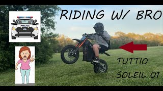 Riding w/ bro on my Tuttio Soleil 01!! COPS + KARENS!!!!