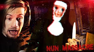 THIS GAME MADE ME TEAR UP FROM FEAR. || Nun Massacre (VERY creepy horror game)