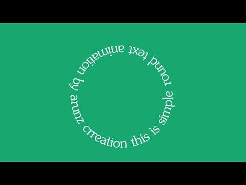 After Effects Tutorial | Round Text Animation After Effects Tutorial | Round Text Animation
