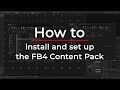 How to install and set up the FB4 Beam Content Pack