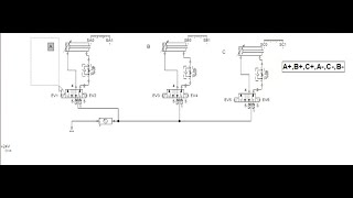 Secuencia A+_B+_C+_A-_C-_B- Con Electroneumatica || Método Por Pasos