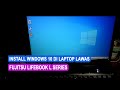 Install windows 10 di laptop fujitsu lifebook L Series