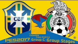 Brazil vs. Mexico - 3rd Copa América - PES2017 - 60fps