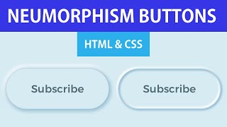 Neumorphism Button | HTML & CSS