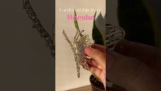 I ordered this beautiful golden claw clip from MEESHO.  #meesho #meeshofinds #meeshohaul #ytshorts