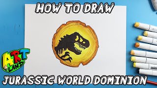 How to Draw the JURASSIC WORLD DOMINION LOGO