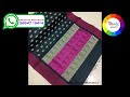 negamam u0026 rasipuram cottons 100% pure cotton sarees grand contrast thread design pallu.