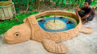 Rescue Turtle From Dry Up Place Build Tortoise Pond for Turtle Shelter Temporary