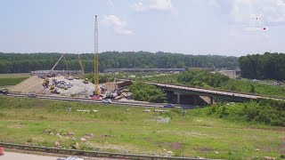 Macon Interchange Update: #Drone13 checks out the I-75S/Riverside section