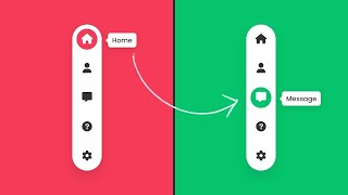 Animated Magic Menu Indicator using CSS & Javascript | Vertical Tab Menu Design