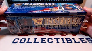 1987 Fleer Baseball Cards Factory Sealed Set Unboxing In Commemorative Tin From BBCE