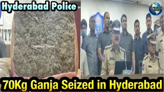 70 kg Ganja Seized, 2 Held | Hyderabad Police | Overseas News