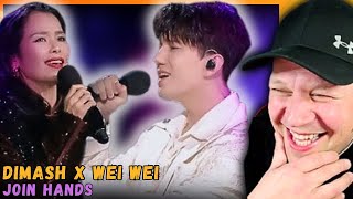 Beautiful! DIMASH x WEI WEI 'Join Hands'  Live Is So Wholesome & Pure[ Reaction ]