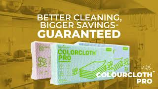 Greenwipes® ColorCloth™ PRO Kitchen Cloth. Better Cleaning, Bigger Savings - Guaranteed.