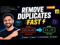 How to Remove Duplicate Elements from Array in JavaScript FAST | JS Array Optimization Tutorial