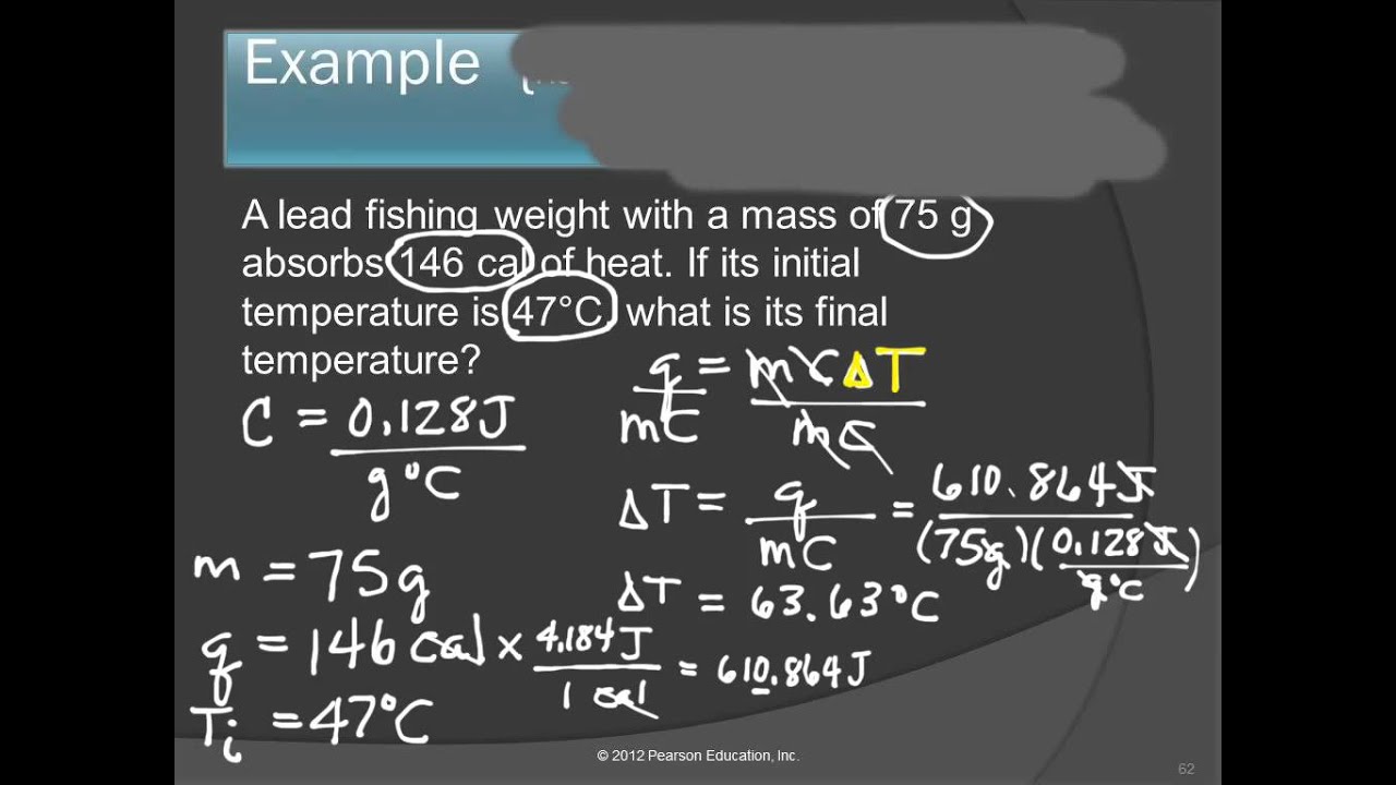 20T 3.12 Energy & Heat Capacity Calculations - YouTube