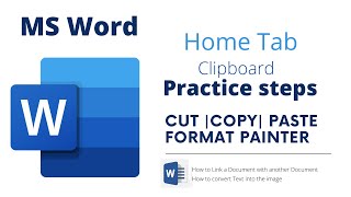 clipboard | cut | copy | paste | different paste formats