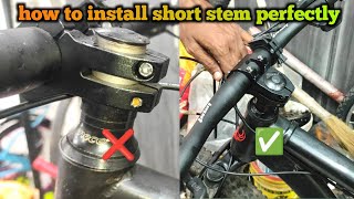 how to install short stem under 600 Rs 🥰☺️🤩#youtube #viralvideo #video