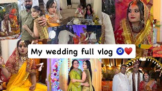 My wedding full vlog🧿♥️|shopping|Haldi|mahendi night|dance 🥂|shadi day 🥰#vlog #wedding #vlogs #viral