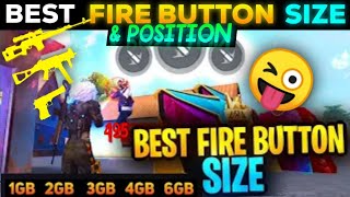 After Update Best Fire Button Size & Position | Secret Headshot Fire Button Size 2023 | Free Fire