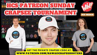 Play in the HCS Live 100 Roll Craps Tournament with other HCS Patreon Players