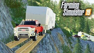 FS19-   CAMPING TRIP! TAKING "DEATH ROAD" UP TO GRIZZLY MOUNTAIN | MULTIPLAYER