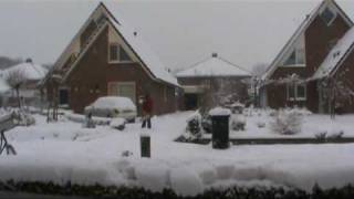 Sneeuw Appingedam december 2009