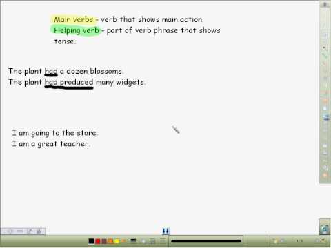 identify main verbs and helping verbs identify main verbs and helping verbs