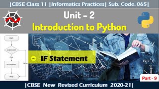 Part - 9 | Unit 2 | IF ELSE |Introduction to Python | Informatics Practices | Class 11 IP | CBSE |