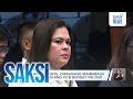 VP Sara Duterte, tinanggap ang imbitasyon sa pagdinig ng House committee... | Saksi