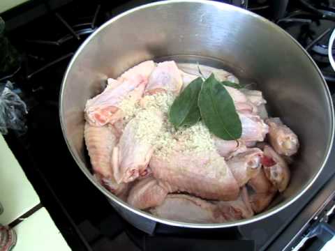 Cooking - Boil chicken wings before baking Cooking - Boil chicken wings before baking