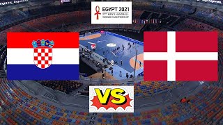 Denmark vs Croatia men's handball world championship Egypt 2021