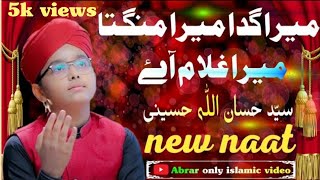 Mera Gada Mera mangta Mera gulam aye | New Naat | Syed Hassan ulaah Hussaini