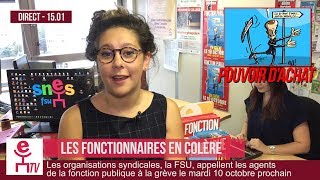 Pourquoi les fonctionnaires sont-ils en grève le 10 octobre ? [En 90 secondes]