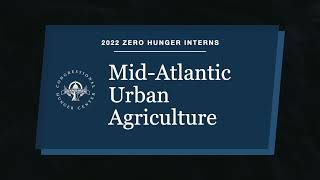 Mid-Atlantic Urban Agriculture - July 2022