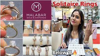 Malabar Solitaire Diamond Rings Starting 54K Designs With Price| Latest 2023 Solitaire Diamond Rings