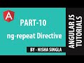 AngularJS Tutorial 10 - ng-repeat Directive