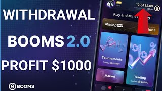 BOOMS 2.0 LOUNCH DETAILS | BOOMS TOKENS WITHDRAWAL PROCESS | BOOMS AIRDROP LISTING DATE | BOOMS