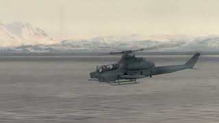 U.S. Marine attack helicopters show off their firepower during Cold Response 2022