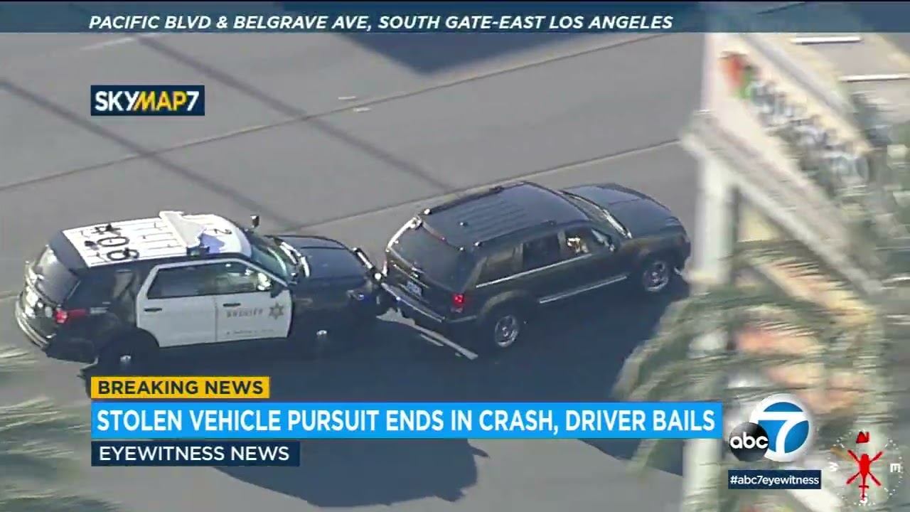 Wild Chase: LASD Pursuit Continues After PIT Maneuver, Driver Escapes ...