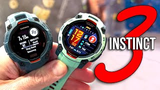 Garmin Instinct 3 Hands On! - AMOLED, Flashlights, and MORE BATTERY!