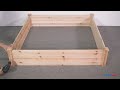 yaheetech double box wooden raised garden bed installation guide gardenbed