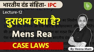 mens rea in ipc in hindi | mens rea case laws